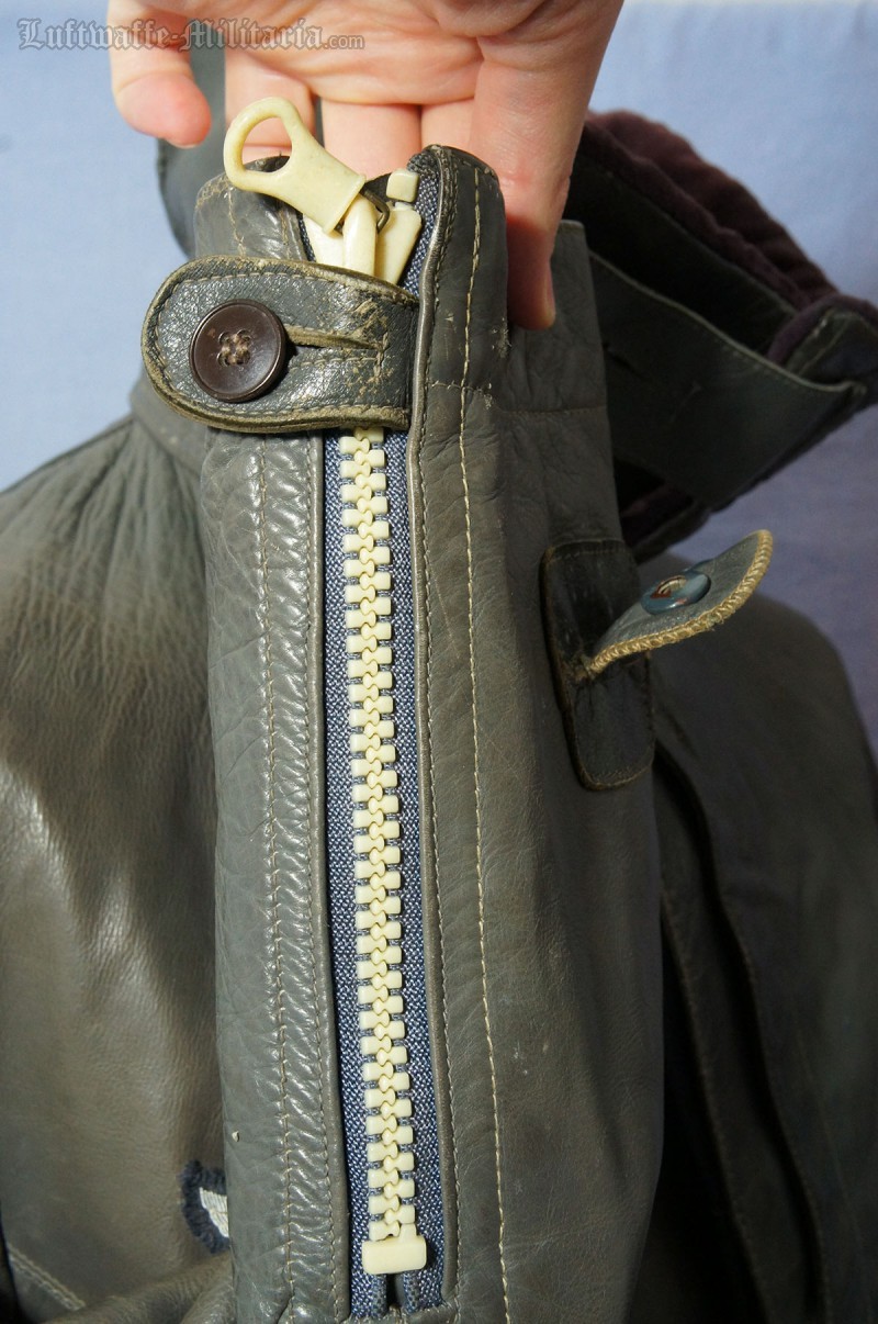 Luftwaffe Issued grey leather flight jacket